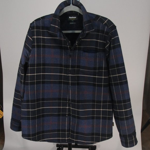 Barbour Classic Tartan Plaid Fleece Lined Button Up - Picture 1 of 5